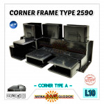 Corner Siku Frame Running Text & Videotron | 9025 -  Slim - Type A